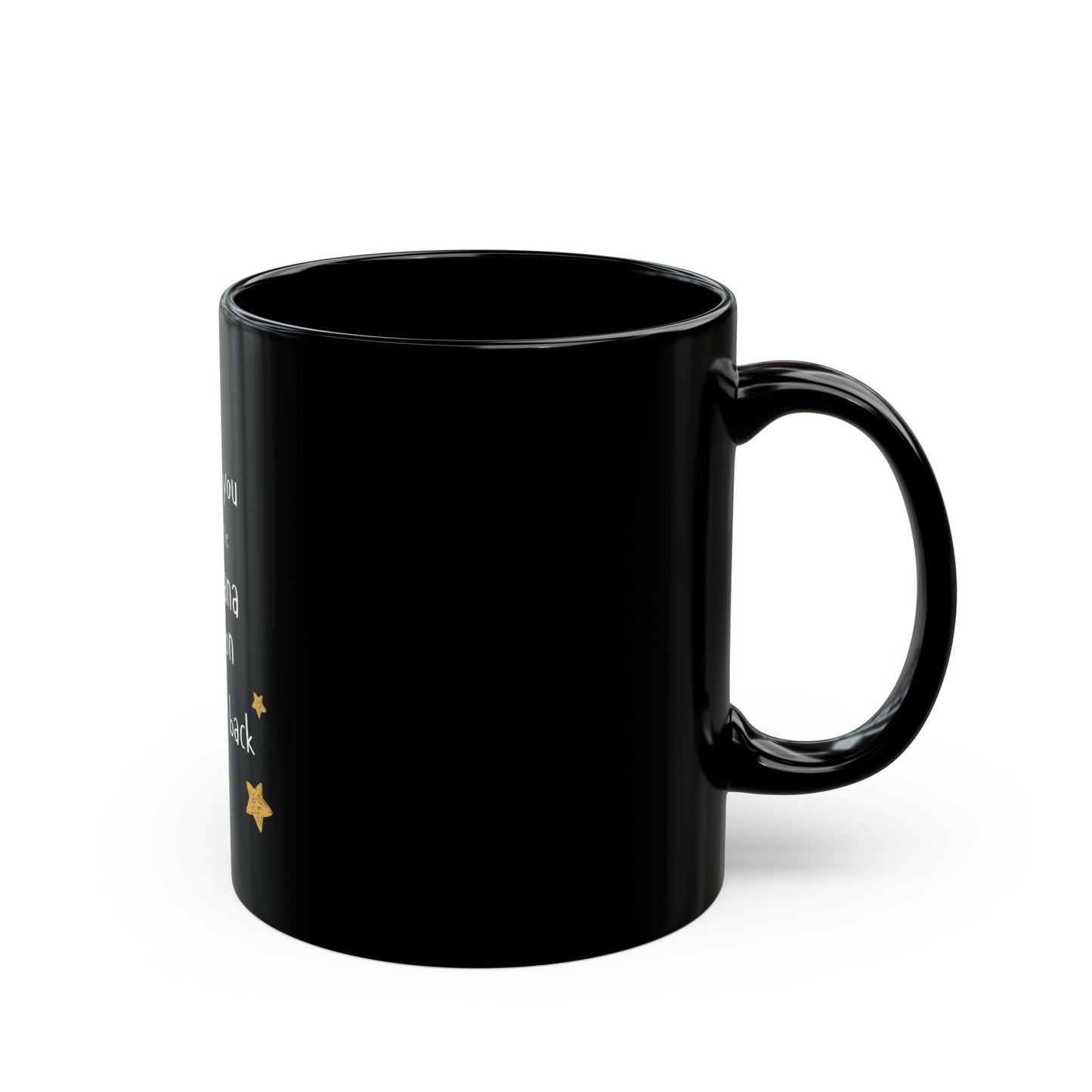 i love you to the banana moon & back Black Mug - 11oz